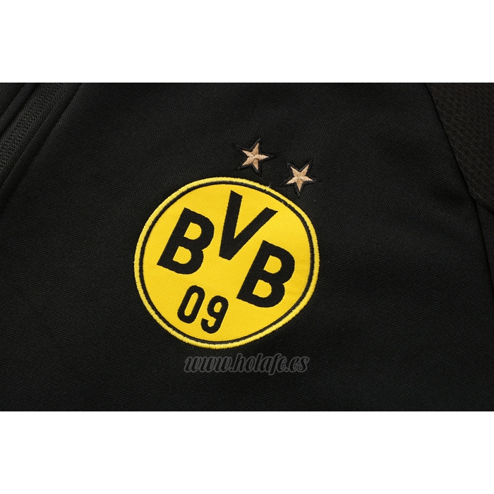 Chaqueta con Capucha del Borussia Dortmund 2021-2022 Negro